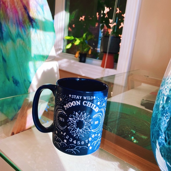 Matte Moon Child Indigo Blue Astrology Mug 🔮 - Picture 3 of 9